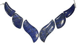 Lapis Lazuli Swirl 6 Beads Set 15mm-35mm