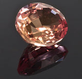 Created Padparadscha Sapphire Oval Unset Loose Gem 12mm X 10mm 7 Carats