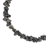 Grey Diamond Beads Genuine Rough on 14K Wire 2mm Tiny 2 Inches