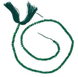 Green Onyx Micro Faceted Rondelle Genuine Natural Beads Strand 3mm