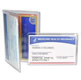 Medicare Combo 2 Wallets for Business and Credit Cards with 3 Holders (Made in USA)
