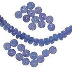 Tanzanite Natural Genuine Facet Rondelle Loose Beads 4mm (Qty=24)