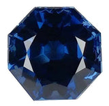 uGems Blue Created Sapphire Octagon Unset Loose Gemstone 9mm