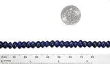 Lapis Lazuli 6mm Button Round Button Beads Enhanced Strand 15.5"
