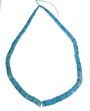 Turquoise Sleeping Beauty Mine AAA Graduated Heishi Beads Strand Genuine 16" 3mm-10mm