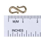 uGems 14k Gold S-Hook Clasp Connector 11mm Medium