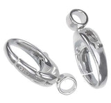 uGems Sterling Silver Oval Swivel Clasps Various