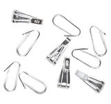 uGems 6 Pcs Sterling Silver Tapered Snap Bails 10mm