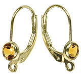 14K Gold Fill Leverbacks Earring Parts with Ring 1-Pair