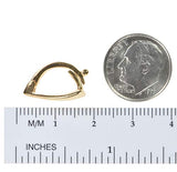 Openable Bail Enhancer Sterling Silver Gold Finish 15mm X 9mm Large (Qty=1)