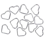 uGems Heart Jump Rings Sterling Silver or 14K Gold Fill Assorted Sizes