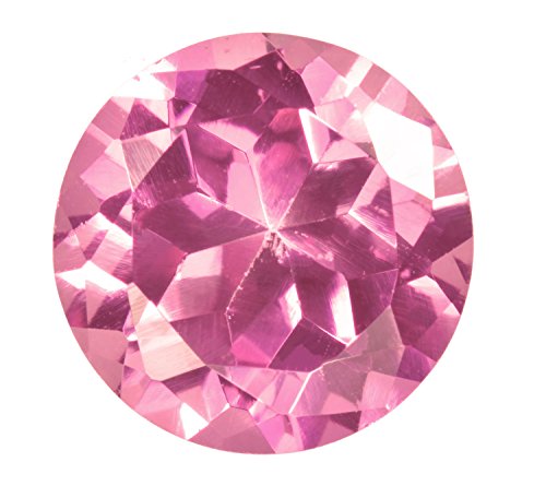 uGems Pink Synthetic Sapphire Round Loose Unset Gem 10mm (1)