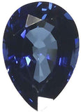 uGems Blue Lab Sapphire Faceted Loose Pear 3 Carats