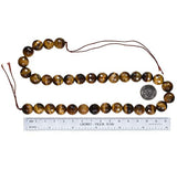 uGems Tiger's Eye Micro Facet Bead Strand 12mm