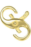 uGems Sterling Silver 14K Gold Plated Infinity Figure Eight Lobster Double Claw Clasp