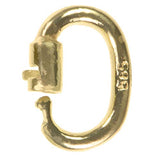 14K Gold Link Lock Locking Chain Links 4.75mm x 6mm