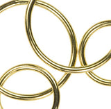 14K Gold Fill or Sterling Silver Interlocking Rings Light Jewelry Parts Choose Your Size