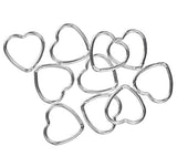 uGems 10 Sterling Silver Heart Jump Ring 22ga Closed Ring 10mm