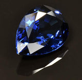 Blue Lab Sapphire Pear Unset Loose Gem Synthetic Corundum 15mmx10mm
