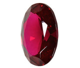 uGems Lab Ruby Large Oval Facet (18 Millimeters)