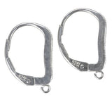 Sterling Silver 10-CZ's Leverback Earring Findings