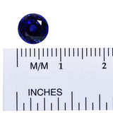 Synthetic Blue Sapphire 7mm Round Loose (Qty=1)