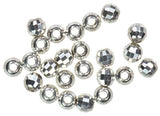 3mm Mirror Diamond Cut Shiney Beads Sterling Silver (Qty=24)
