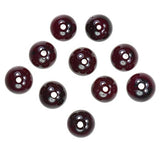 Garnet 7mm Round Beads 1mm Hole (10)