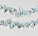 Larimar Chip Strand Baby Blue 15 Inch