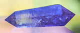 Amethyst 6 Sided Point Genuine Natural Crystal Quartz Massage Wand Dt 2 1/2 Inch
