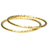 uGems 2 14K Gold Filled Sparkle Stacking Ringss Assorted Sizes