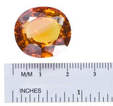 Yellow Golden Orange Lab Sapphire Oval Loose Large ~20mm X 18mm (1)