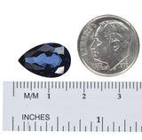 Blue Lab Sapphire Pear Unset Loose Gem Synthetic Corundum 15mmx10mm
