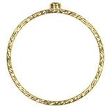14K Gold Filled Sparkle Stacking Ring Bezel Set 2mm White CZ Size 5