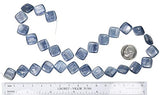Kyanite Diamond Shape Bead Strand ~12mm Fine Quality 16"