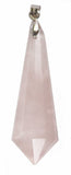 Rose Quartz Vogel Style Massage Healing Pendant 1 3/4 Inch