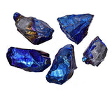 Titanium Blue Quartz Coated Nugget Point Pendant Beads 15mm to 30mm (Qty=5)