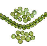 Peridot Genuine Gemstone Faceted Rondelle Beads 5mm X3 Mm (24)