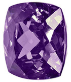 uGems Purple CZ Square Cushion Facet Unset Loose Gemstone 23mm