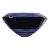 Blue Created Sapphire Facet Gemstone Cushion 13mm
