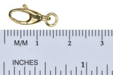 uGems 14K Solid Gold Swivel Lobster Clasp 5.1x13.5mm