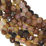 Agate Facet 4mm Round Small Beads Strand 15 Inch