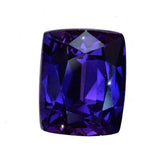 Purple-blue Lab Sapphire Cushion Gemstone 14mm
