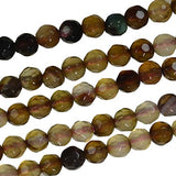 Agate Facet 4mm Round Small Beads Strand 15 Inch