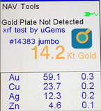 14K Gold Jumbo Earring Back Sunburst Extra Jumbo 9.5mm 1-Pair