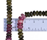 Tourmaline Rondelle Beads 6mm 16 Inch