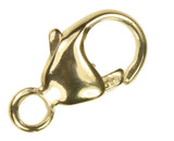 uGems 14K Solid Gold 4x8mm Lobster Trigger Clasp