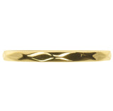 Sterling Silver Hammered Ring Gold-Plated Size 6