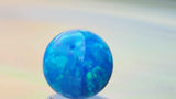uGems Blue Created Opal Round 8mm Round Beads (1)