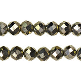Pyrite Natural 2.5mm Facet Rondelle Beads; Tiny 2.5mm siozes; 13 Inch